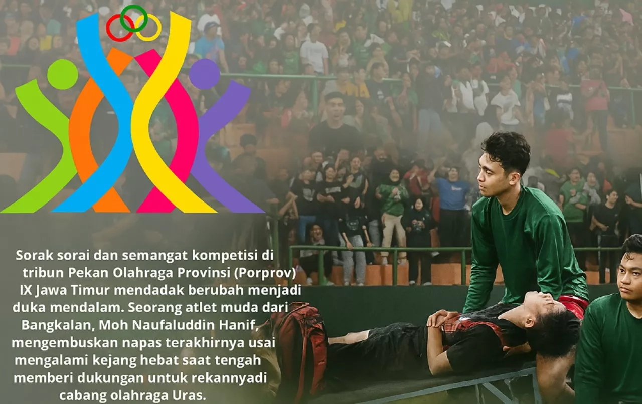 Tragedi di Tribun Porprov Jatim: Naufal Pergi Saat Mendukung Teman Bertanding