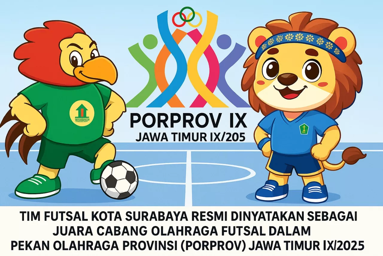 Surabaya Ditetapkan Juara Futsal Porprov Jatim IX, Malang Tunjukkan Jiwa Besar