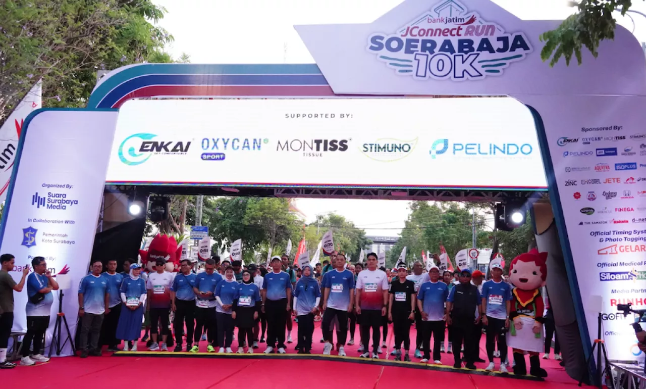 Sukses! Lebih Dari 3.000 Pelari Meriahkan Bank Jatim JConnect Run Soerabaja 10K