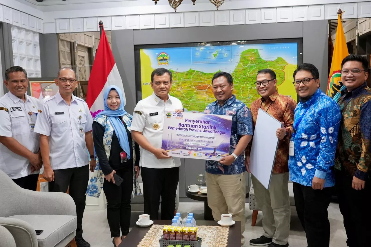 Pemprov Jateng Kirim Starlink ke Aceh, Pangkas Sekat Komunikasi Pascabanjir