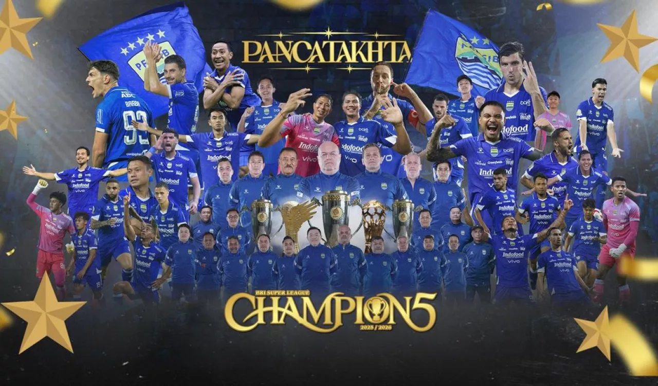 PERSIB Ukir Sejarah, Tiga Kali Beruntun Juara Liga dan Tegaskan Dominasi di Sepak Bola Nasional