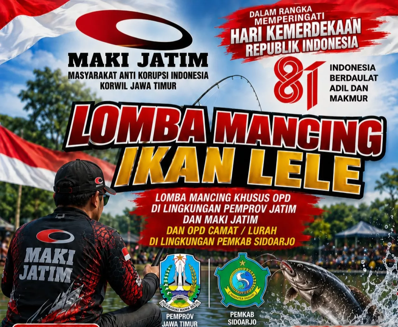 MAKI Jatim Gelar Lomba Mancing Ikan Lele, Hadiah Total Rp50 Juta