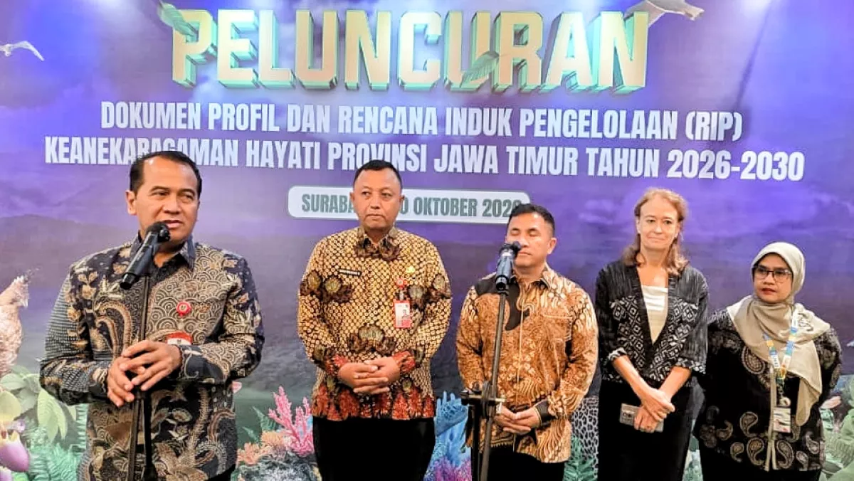 Jatim Luncurkan Profil dan Rencana Induk Keanekaragaman Hayati 2026-2030