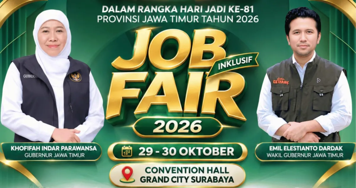 Job Fair Inklusif Jatim Buka 4.807 Lowongan, Khofifah Ajak Pencari Kerja Manfaatkan Peluang