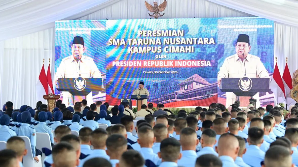 Prabowo Pesan Siswa Taruna Nusantara Jaga Persatuan dan Belajar dari Sejarah