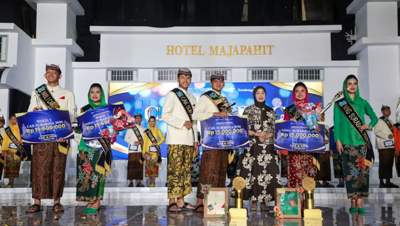 Cak Aldo dan Ning Rara Terpilih Jadi Duta Wisata Surabaya 2026